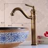 YHSGY Deck-Mount Bathroom Sink Faucet, Antique Brass, Single Handle view 3