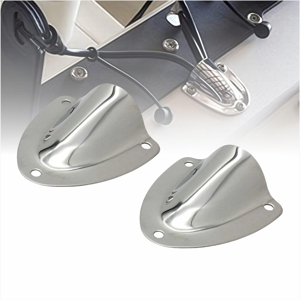 TuoP Stainless Steel Wire Cable Hole Vent Cover for Boats, S, 2 Pieces
