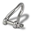 PROTECH 20-Pack Stainless Steel Shackles, 5 mm, for Wire Rope up to 10 mm view 1