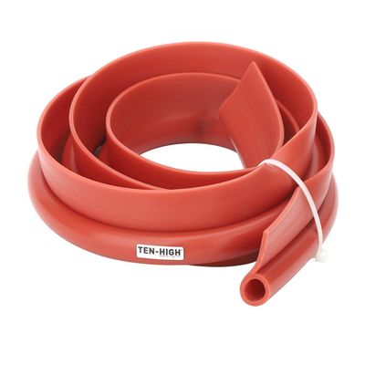 TEN-HIGH 10 m 12 mm ID x 16 mm OD x 35 mm Wide P-Type Silicone Sealing Strip for Ovens, Doors, Windows, and More