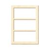Square Wooden Window for Crafts and Model Making, Size: 30 x 21 mm, Model 10 view 1