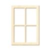Square Wooden Window for Crafts and Model Making, Size: 30 x 21 mm, Model 10 view 2