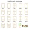 Square Wooden Window for Crafts and Model Making, Size: 30 x 21 mm, Model 10 view 3