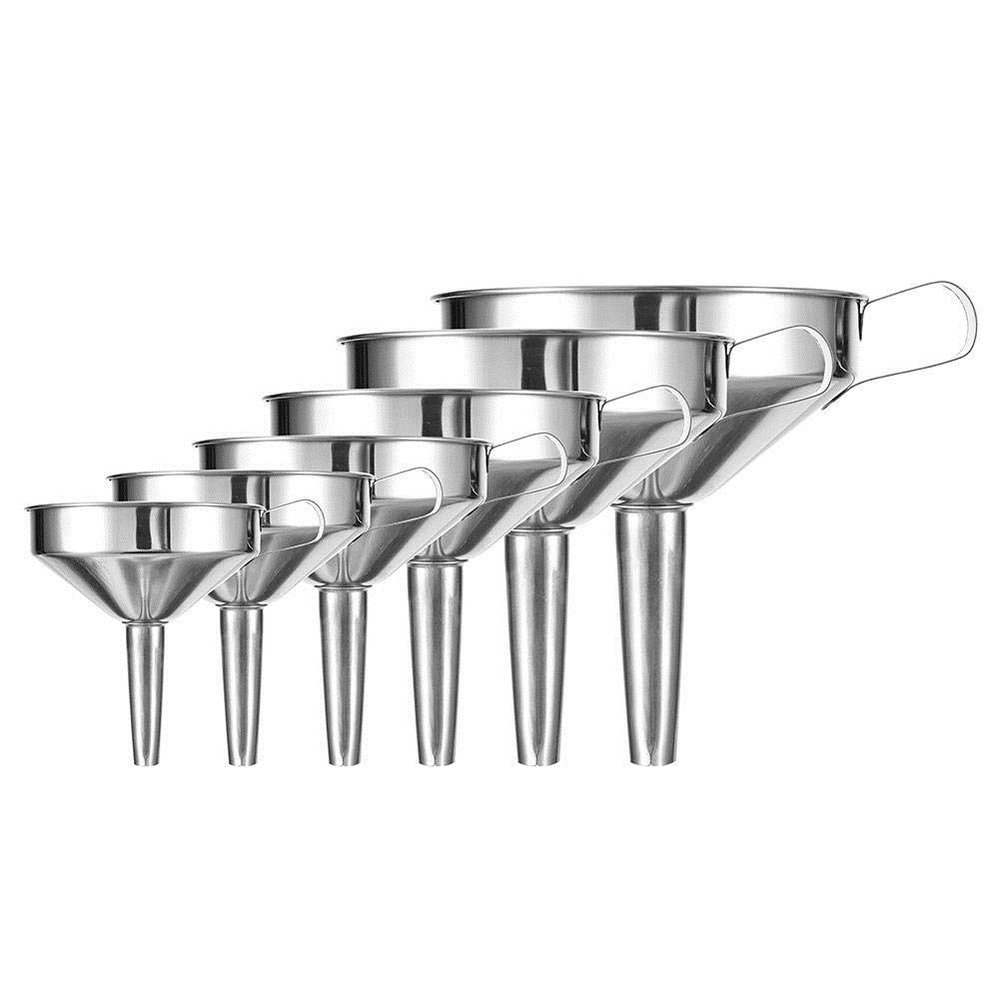 ExcLent 10–24 cm Stainless Steel Wide-Mouth Liquid Funnel – 12 cm