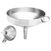 ExcLent 10–24 cm Stainless Steel Wide-Mouth Liquid Funnel – 12 cm view 4