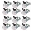 KOTARBAU 12-Piece Set of 50 mm Furniture Casters with Brakes view 1