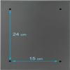 Verda Personalized Anthracite Wall-Mounted Mailbox with Nameplate and Large Mail Slot, 32 x 21.5 x 8.5 cm, 2 Keys, RAL 7016, SN3664-1 view 3