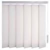 Sun Protection-HH Custom Vertical Blind, White Striped Linen Look, 475 x 130 cm, 127 mm Slats view 1