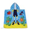 Odot Hooded Beach Towel Poncho for Kids, 60 x 120 cm, for Swimming, Diving and Beach Holidays view 1