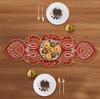 Lightnpro Beaded Christmas Table Runner, 33 x 91.4 cm, Chestnut and Gold Paisley Pattern view 4