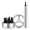 ECOSWAY Precision Screwdriver Set, Multifunctional Spinner Drive Repair Tool, Silver view 1