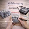 100 Music and Audiobook Cassette Protective Sleeves, High-Transparency Film, 109 x 70 x 17 mm view 3