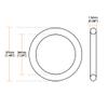Sourcing Map Nitrile Rubber O-Rings, 1.5 mm, Round, 10-Pack view 3
