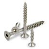 PROTECH 100-Piece 4.5 x 70 mm A2 Stainless Steel Wood Screws, Partial Thread, TX20 Countersunk Head view 1