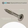 PROTECH 100-Piece 4.5 x 70 mm A2 Stainless Steel Wood Screws, Partial Thread, TX20 Countersunk Head view 3