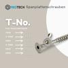 PROTECH 100-Piece 4.5 x 70 mm A2 Stainless Steel Wood Screws, Partial Thread, TX20 Countersunk Head view 4