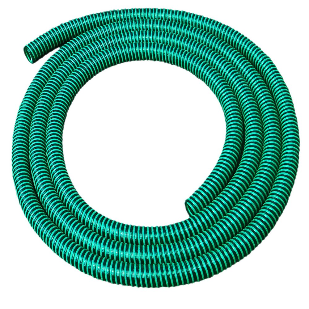 MegaHaustechnik Spiral Suction Hose, 25 mm (1 in) ID, Green