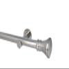 Sento 25 mm Metal Curtain Rod Set, Stainless Steel Look, 120 cm, Pryma view 1