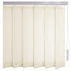 Sonnenschutz-HH Made-to-Measure Vertical Blind, Cream Linen Look with Stripes, Light-Transmitting, 165 x 135 cm, 127 mm Slats view 1