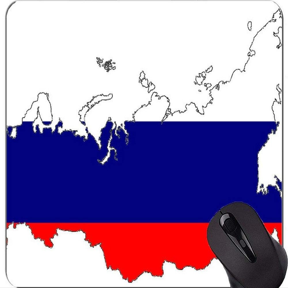 Russia-Themed Personalized Rectangular Gaming Mouse Pad with Rest Edge