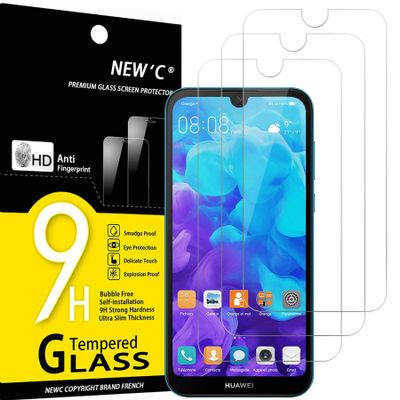 NEW'C Tempered Glass Screen Protector for Huawei Y5 2019