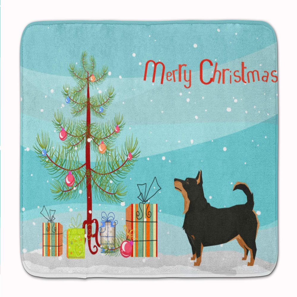 Caroline's Treasures CK3550RUG Lancashire Terrier Christmas Tree Mat, Machine Washable, Memory Foam, 48 x 68 cm, Multicolor