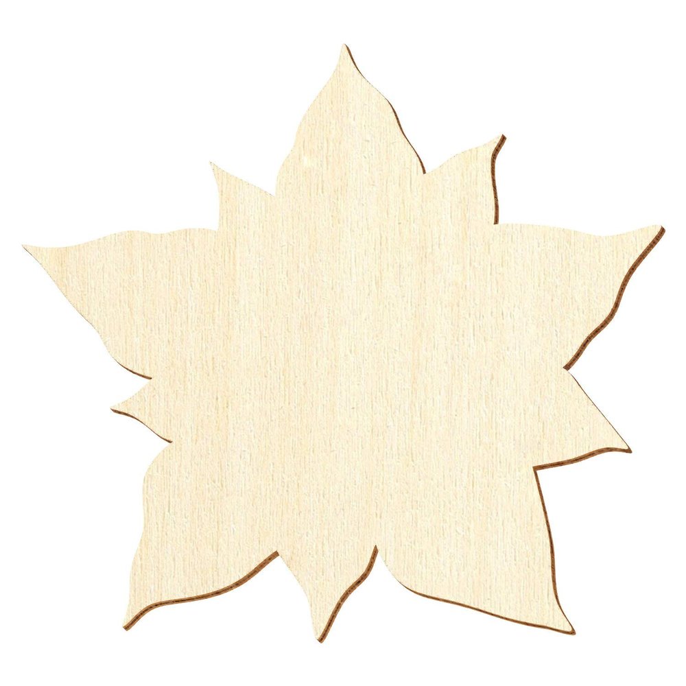 Wooden Christmas Star, 3–50 cm, 50-Pack (44 cm)
