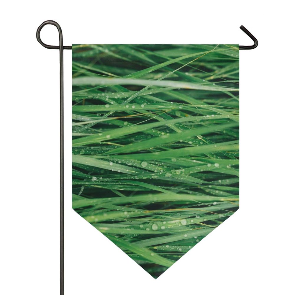 MONTOJ After Raining Green Grass Home Sweet Home Vertical Double-Sided Garden Flag, Outdoor Yard Decor, Polyester, 1, 12 x 18.5 in