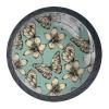Abenily Round Green Glass Butterfly Cabinet Knobs, 30 mm, 4-Pack view 2