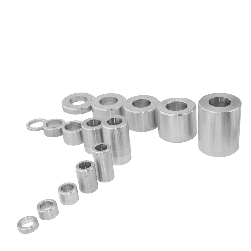 Aluminum Spacer Sleeves for M10, 20 x 10.5 x 25 mm, 2 pcs.