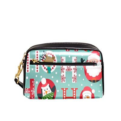 Pencil Case with Deer Antlers, PU Leather, Zipper, for Stationery and Makeup, 20.5 x 5 x 8.5 cm / 8.1 x 2 x 3.3 in, Style 09