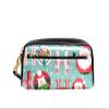 Pencil Case with Deer Antlers, PU Leather, Zipper, for Stationery and Makeup, 20.5 x 5 x 8.5 cm / 8.1 x 2 x 3.3 in, Style 09 view 1
