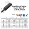 ISOLATECH Heat Shrink Tubing 80 mm x 3 m, 3:1, Black, Non-Adhesive view 3