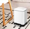 MU Creative Nordic Stainless Steel Covered Pedal Trash Can, White, 6L view 4