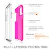 Gear4 Crystal Palace Neon Case Compatible with iPhone 11 Pro, D3O Impact Protection, Anti-Yellowing, Neon Pink, 36593 view 3