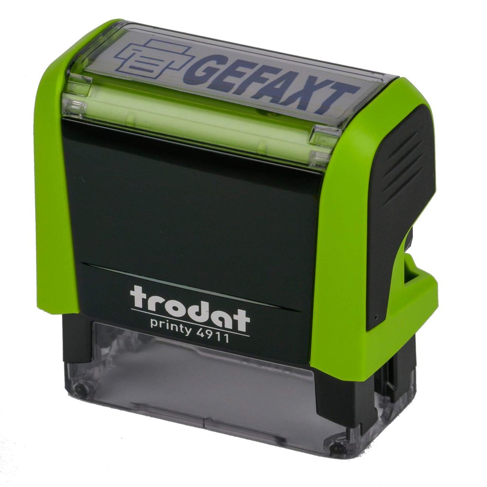 Trodat Printy 4911 Apple Green FAX Blue