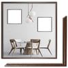myposterframe Atlas Picture Frame 69 x 85 cm, Brown Plastic, with 1 mm Matte Acrylic Glazing view 1