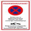Melis-Folienwerkstatt No Parking/Tow-Away Sign – Fire Department Access, 60 x 40 cm, 3 mm Aluminum Composite, Various Sizes and Materials view 1