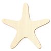 Wooden Starfish – Decorative Cutout, 30 cm, Pack of 10 view 1