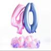 Folat 65920 Matte Blue Metallic Number 0 Foil Balloon, 86 cm view 3