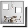 myposterframe Atlas Picture Frame 35 x 42 cm, Plastic, 42 x 35 cm, Matte Black, with 1 mm Matte Acrylic Glazing view 1