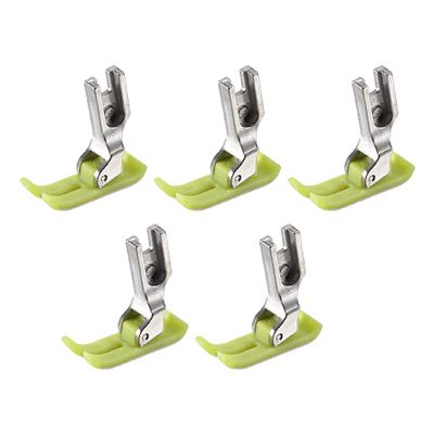 sourcing map MT-18 Extra-Thin Precise Presser Feet for Industrial Sewing Machines, White, 5-Pack