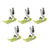 sourcing map MT-18 Extra-Thin Precise Presser Feet for Industrial Sewing Machines, White, 5-Pack view 1