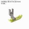 sourcing map MT-18 Extra-Thin Precise Presser Feet for Industrial Sewing Machines, White, 5-Pack view 2