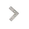 Stainless Steel L-Shaped Flat Connector, Perforated Plate, Corner Bracket, 5 Sizes (50 x 50 x 14 mm, 10-Pack) view 1