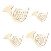 Wooden French Horn Cutout, 10–50 cm, 36 cm, Pack of 100 view 2