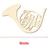 Wooden French Horn Cutout, 10–50 cm, 36 cm, Pack of 100 view 3