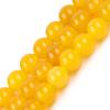 Natural Yellow Agate Beads, 8 mm Round, 15 in Strand view 2