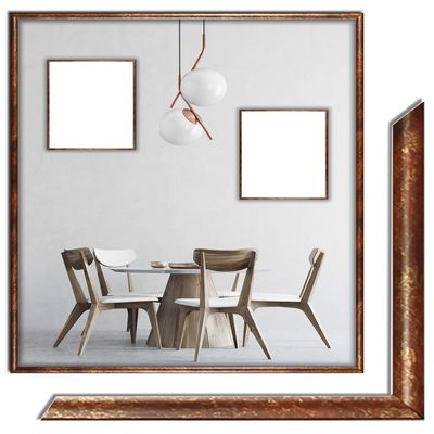 myposterframe Atlas Picture Frame 52 x 85 cm, Plastic, Terra Gold, Clear 1 mm Acrylic Glazing