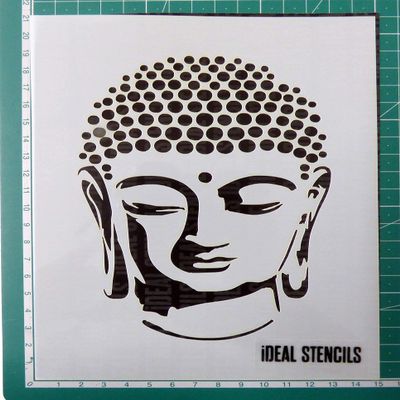 Buddha Image Stencil for Painting, Crafts, and Decorating